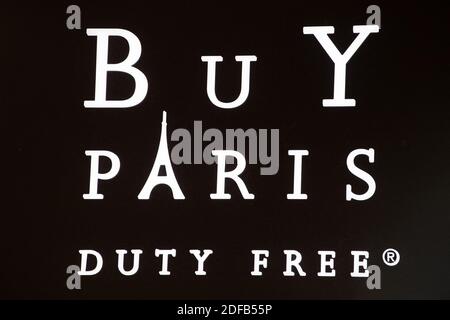 Logo of BUY PARIS DUTY FREE, le 22 juin 2020 à Orly, France. Photo de David Niviere/ABACAPRESS.COM Banque D'Images