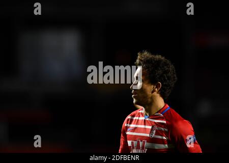 Grenade, Espagne. 03ème décembre 2020. Luis Milla, joueur de Grenade CF, vu lors du match de l'UEFA Europa League Group E entre Granada CF et PSV Eindhoven à l'Estadio Nuevo Los Carmenes à Grenade.final Score Granada CF 0:1 PSV Eindhoven) Credit: SOPA Images Limited/Alay Live News Banque D'Images