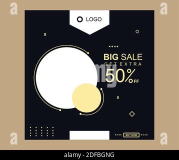 concevoir des publications sur les réseaux sociaux Illustration de Vecteur