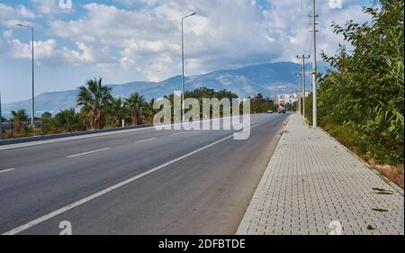 District de Finike sur la côte méditerranéenne de la province d'Antalya en Turquie. 4 novembre 2020 Banque D'Images