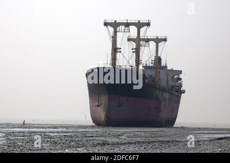 Bangladesh, chantier de démolition de navires à Chittagong Banque D'Images