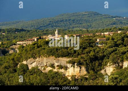 France, Vaucluse, Venasque, étiqueté les plus Banque D'Images