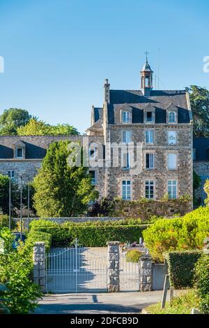 France, Côtes d'Armor, Côte d'Émeraude, Saint-Jacut-de-la-Mer, abbaye Saint-Jacut Banque D'Images