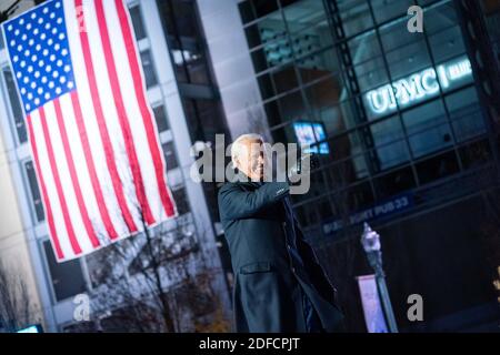 PITTSBURGH, PA, États-Unis - 02 novembre 2020 - la campagne de Joe Biden, avec Lady Gaga, fait un arrêt à Heinz Field le lundi 2 novembre 2020 à Pitts Banque D'Images