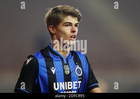 Mouscron, Belgique. 28 novembre 2020. Charles de Ketelaere du Club photographié lors du match Jupiler Pro League entre Royal Excel Mouscron et Club Brugge KV, samedi 28 novembre 2020 à Mouscron, le 14 jour de la première division de la « Jupiler Pro League » du championnat belge de football. BELGA PHOTO BRUNO FAHY crédit: Pro Shots/Alamy Live News Banque D'Images