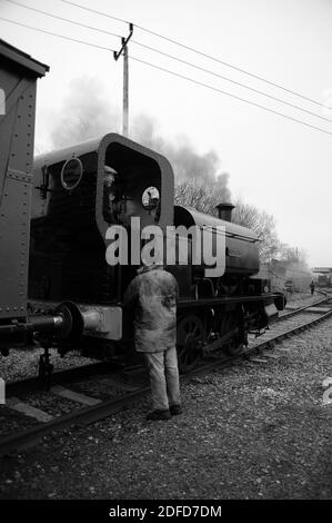 « Vulcan » et deux fourgonnettes couvertes sur la branche de Springwell. Banque D'Images