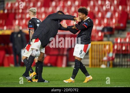 Grenade, Espagne. 03ème décembre 2020. Lors du match de l'UEFA Europa League, Groupe E, date 5 entre le FC de Grenade et le PSV Eindhoven a joué au stade Nuevo Los Carmenes le 3 décembre 2020 à Grenade, Espagne. (Photo de PRESSINPHOTO) crédit: Pro Shots/Alamy Live News Banque D'Images