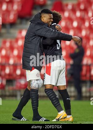 Grenade, Espagne. 03ème décembre 2020. Lors du match de l'UEFA Europa League, Groupe E, date 5 entre le FC de Grenade et le PSV Eindhoven a joué au stade Nuevo Los Carmenes le 3 décembre 2020 à Grenade, Espagne. (Photo de PRESSINPHOTO) crédit: Pro Shots/Alamy Live News Banque D'Images