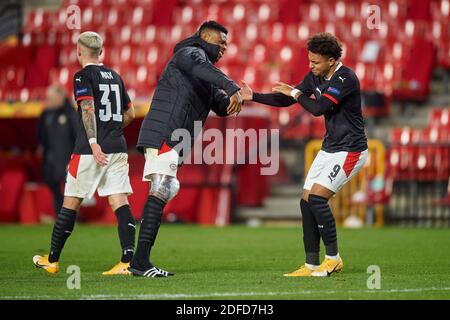 Grenade, Espagne. 03ème décembre 2020. Lors du match de l'UEFA Europa League, Groupe E, date 5 entre le FC de Grenade et le PSV Eindhoven a joué au stade Nuevo Los Carmenes le 3 décembre 2020 à Grenade, Espagne. (Photo de PRESSINPHOTO) crédit: Pro Shots/Alamy Live News Banque D'Images