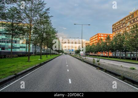 Johan Cruyff Arena au loin à Amsterdam, aux pays-Bas 2018 Banque D'Images