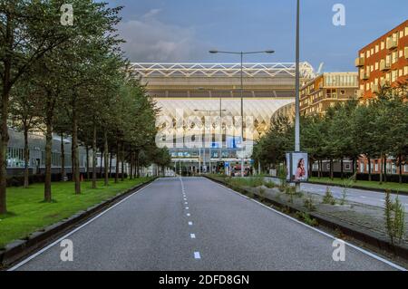 Johan Cruyff Arena au loin à Amsterdam, aux pays-Bas 2018 Banque D'Images