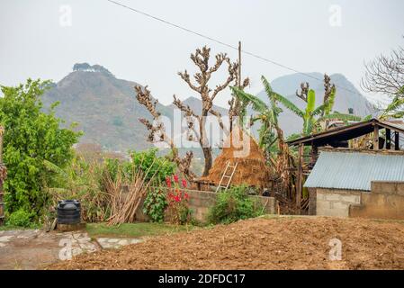 La vie quotidienne à Bandipur, au Népal Banque D'Images