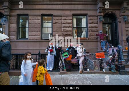 Halloween trick-or-Treat annuel a été exécuté à West Village NYC Banque D'Images