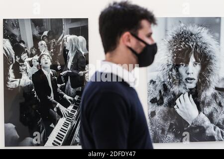 4 décembre 2020: 4 décembre 2020 (Malaga) le centre culturel la Malagueta accueillera jusqu'au 31 mars 2020 l'exposition 'les Bealtes vs. Rolling Stones' par les photographes Terry O'Neill et gered Makowitz.il y a cinquante ans, les Beatles se sont séparés. Coïncidant avec la fin de ce rêve, comme John Lennon l'a appelé, est exposé au centre culturel la Malagueta 'The Beatles vs. The Rolling Stones, un spectacle produit par Iconic Images, l'une des plus importantes archives photographiques au monde, en collaboration avec le centre culturel la Térmica. Credit: Lorenzo Carnero/ZUMA Wire/Alay Live News Banque D'Images