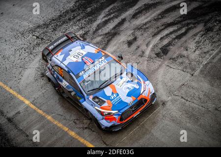 96 VEIBY Ole Christian (NOR), ANDERSSON Jonas (SWE), Hyundai i20 R5, Hyundai Motorsport N WRC 2, action pendant le Rallye ACI Monza 2020, 7e tour du Championnat FIA WRC 2020 du 3 au 8 décembre 2020 à Monza, Brianza en Italie - photo Gregory Lénormand / DPPI / LM Banque D'Images