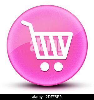 Panier globe oculaire brillant élégant rose bouton rond illustration abstraite Banque D'Images