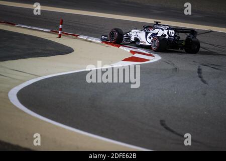 KVYAT Daniil (rus), Scuderia AlphaTauri Honda AT01, action pendant la Formule 1 Rolex Sakhir Grand Prix 2020, du 4 au 6 décembre 2020 sur le circuit international de Bahreïn, à Sakhir, Bahreïn - photo Florent Gooden / DPPI / LM Banque D'Images