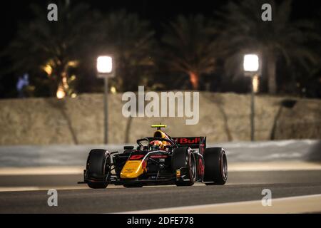 08 Daruvala Jehan (ind), Carlin, Dallara F2 2018, action lors de la 12ème manche du Championnat de Formule 2 2020 de la FIA du 4 au 6 décembre 2020 sur le circuit international de Bahreïn, à Sakhir, Bahreïn - photo Diederik van der Laan / Dutch photo Agency / DPPI / LM Banque D'Images