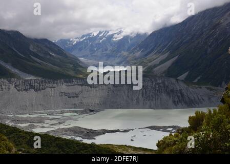 Sealy Trans Trail dans le parc national de Mt Cook Banque D'Images