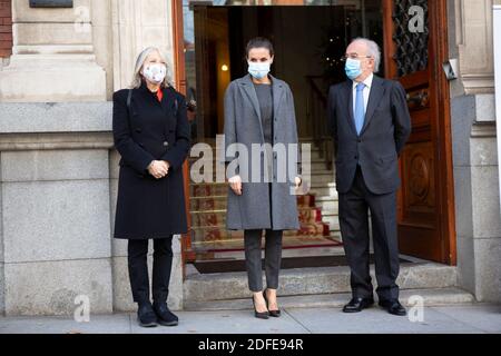 Madrid, Espagne. 04 décembre 2020 : la reine Letizia d'Espagne assiste à la réunion de la Fondation espagnole d'urgence "FundeuRAE" à l'Académie Royale de langue de Madrid, Espagne. Credit: Oscar Gil/Alfa Images/Alay Live News Banque D'Images