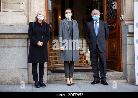 Madrid, Espagne. 04 décembre 2020 : la reine Letizia d'Espagne assiste à la réunion de la Fondation espagnole d'urgence "FundeuRAE" à l'Académie Royale de langue de Madrid, Espagne. Credit: Oscar Gil/Alfa Images/Alay Live News Banque D'Images