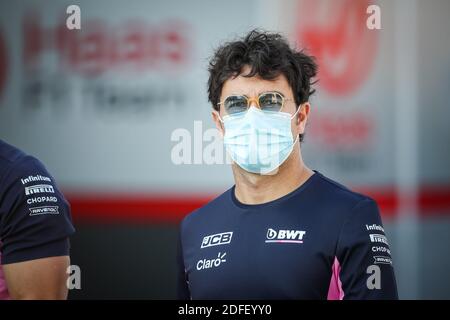 PEREZ Sergio (mex), Racing point F1 RP20, portrait pendant le Grand Prix de Formule 1 Rolex Sakhir 2020, du 4 au 6 décembre 2020 sur le circuit international de Bahreïn, à Sakhir, Bahreïn - photo Antonin Vincent / DPPI / LM Banque D'Images