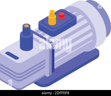 Icône pompe. Isométrique de l'icône de vecteur de pompe pour la conception de la bande isolée sur fond blanc Illustration de Vecteur