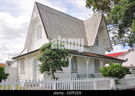 L'Ancienne Douane 1870 historique dans le secteur riverain, Russell, Bay of Islands, Northland, North Island, New Zealand Banque D'Images