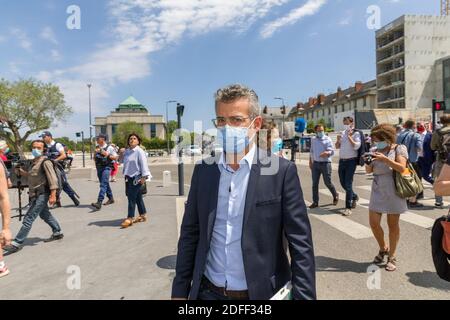 Lancement du réseau des villes humanistes avec 18 maires des grandes villes de France, Emmanuel Denis maire de Tours, 21 juillet 2020 à Tours, France. Photo de Pascal Avenet/ABACAPRESS.COM Banque D'Images