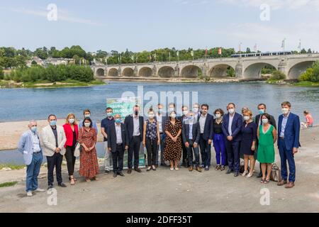 Lancement du réseau des villes humanistes avec 18 maires des grandes villes de France, le 21 juillet 2020 à Tours, France. Photo de Pascal Avenet/ABACAPRESS.COM Banque D'Images