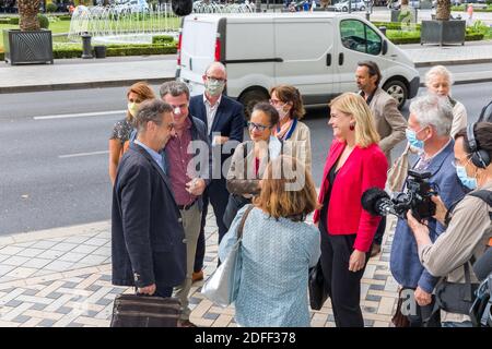 Lancement du réseau des villes humanistes avec 18 maires des grandes villes de France, Pierre Hurmic Maire de Bordeaux, 21 juillet 2020 à Tours, France. Photo de Pascal Avenet/ABACAPRESS.COM Banque D'Images
