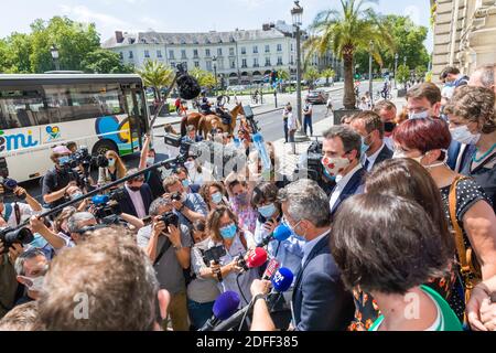 Lancement du réseau des villes humanistes avec 18 maires des grandes villes de France, le 21 juillet 2020 à Tours, France. Photo de Pascal Avenet/ABACAPRESS.COM Banque D'Images