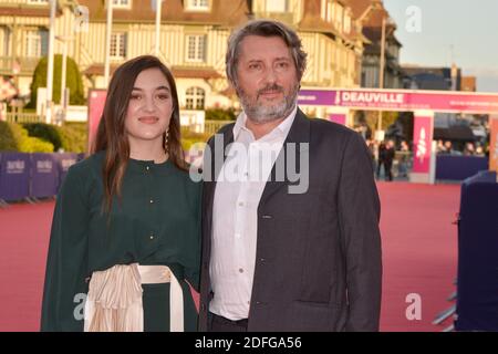 Luana Bajrami, Bruno Podolydes participant à la projection du film les deux Alfred lors du 46e Festival du film américain de Deauville à Deauville, France, le 6 septembre 2020. Photo de Julien Reynaud/APS-Medias/ABACAPRESS.COM Banque D'Images