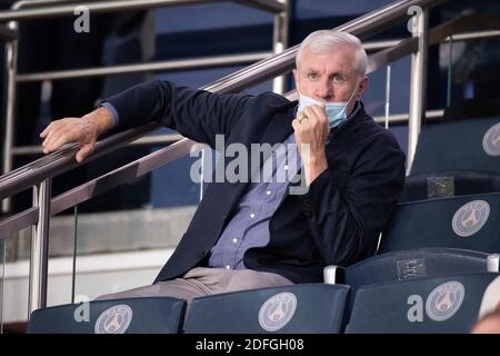 Luis Fernandez lors du match de la Ligue 1 entre Paris Saint Germain et l'Olympique de Marseille au Parc des Princes le 13 septembre 2020 à Paris, France. PSG a été défait 0-1. Photo de David Niviere/ABACAPRESS.COM Banque D'Images