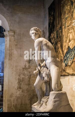 Intérieur du château de Grignan dans la Drôme, France, Europe. Banque D'Images