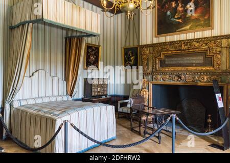 Intérieur du château de Grignan dans la Drôme, France, Europe. Banque D'Images