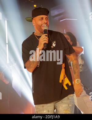 Wynwood, États-Unis. 05e décembre 2020. Nicky Jam, la star latine primée par Grammy, se produit au Bardot Live Theatre, dans le quartier de Wynwood à Miami, en Floride, le vendredi 4 décembre 2020. Nicky Jam est l'un des artistes les plus prolifiques dans le reggaeton et le piège latin. Jam a remporté des prix, notamment le Billboard Latin Music Awards Latin Rhythm Song of the Year, le iHeartRadio Music Awards Latin Song of the Year et le Latin Grammy's Best Urban Performance and Album of the Year. Photo de Gary I Rothstein/UPI crédit: UPI/Alay Live News Banque D'Images