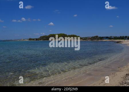 Isola dei conigli, Italie, Puglia, Porto Cesareo Banque D'Images