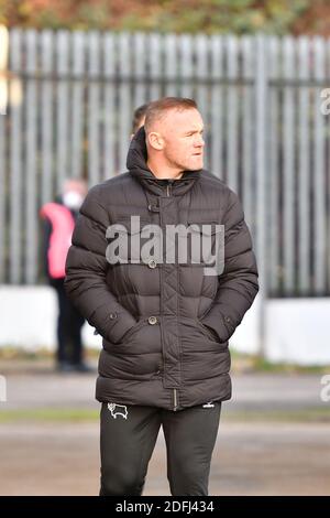 LONDRES, ANGLETERRE. LE 5 DÉCEMBRE le directeur intérimaire du comté de Derby, Wayne Rooney, arrive au stade avant le match du championnat Sky Bet entre Millwall et le comté de Derby à la Den, Londres, le samedi 5 décembre 2020. (Crédit : Ivan Yordanov | ACTUALITÉS MI) Banque D'Images