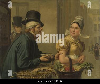 Le Poultryman, Ignace Brice, 1827 Banque D'Images