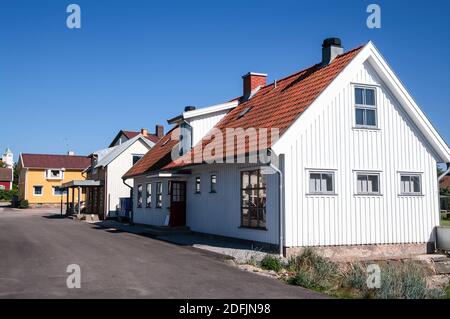 Paysage urbain suédois, Stenungsund, Comté de Vastra Gotaland Banque D'Images