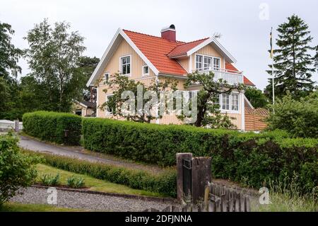 Paysage urbain suédois, Stenungsund, Comté de Vastra Gotaland Banque D'Images