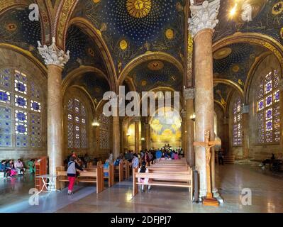 Jérusalem, Israël - 14 octobre 2017 : Église de toutes les nations, connue sous le nom de basilique de l'agonie dans le sanctuaire de Gethsemane sur le Mont des oliviers Banque D'Images