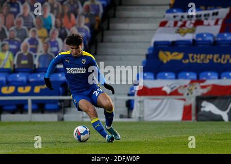 Wimbledon, Royaume-Uni. 05e décembre 2020. Ryan Longman de l'AFC Wimbledon en action lors du match Sky Bet League 1 entre l'AFC Wimbledon et Bristol Rovers au stade Plough Lane, Wimbledon, Angleterre, le 5 décembre 2020. Photo de Carlton Myrie. Crédit : Prime Media Images/Alamy Live News Banque D'Images