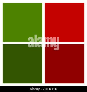 Nuance de Noël. Tableau des tons de Noël. Motif Nuancier pour les fêtes. Palette hiver avec des couleurs tendance et classiques. Exemple de v simple Illustration de Vecteur