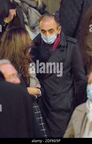 Eric Zemmour aux funérailles de l'auteur français Denis Tillinac à l'église Saint-François-Xavier le 02 octobre 2020 à Paris, France. Photo de Nasser Berzane/ABACAPRESS.COM Banque D'Images