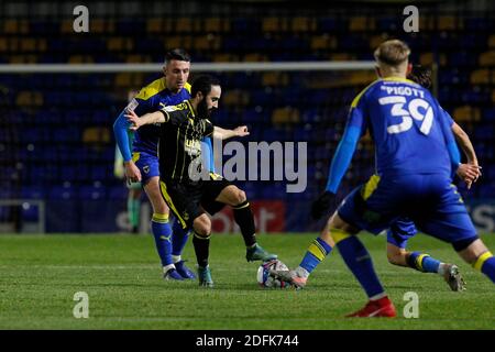 Wimbledon, Royaume-Uni. 05e décembre 2020. Erhun …ztŸmer de Bristol Rovers sur le ballon lors du match de la Sky Bet League 1 entre AFC Wimbledon et Bristol Rovers au stade Plough Lane, Wimbledon, Angleterre, le 5 décembre 2020. Photo de Carlton Myrie. Crédit : Prime Media Images/Alamy Live News Banque D'Images