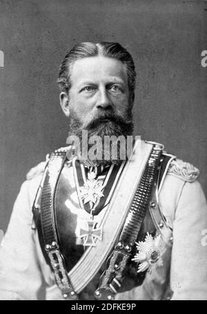 FRÉDÉRIC III, empereur allemand (1831-1888) et roi de Prusse pendant 99 jours. Banque D'Images
