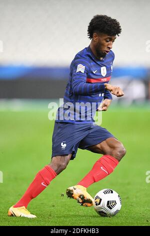 Kingsley Coman de France en action lors du match de groupe de la Ligue des Nations de l'UEFA entre la France et le Portugal au Stade de France, le 11 octobre 2020 à Paris, France. Photo de David Niviere/ABACAPRESS.COM Banque D'Images