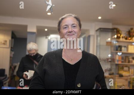 Portrait de l'écrivain Sylvie Lasserre, auteur de 'Voyage chez les Ouïghours (Voyage aux Ouïghours)' à Paris, France, le 14 octobre 2020. Photo de Pierrick Villette/avenir Pictures/ABACAPRESS.COM Banque D'Images